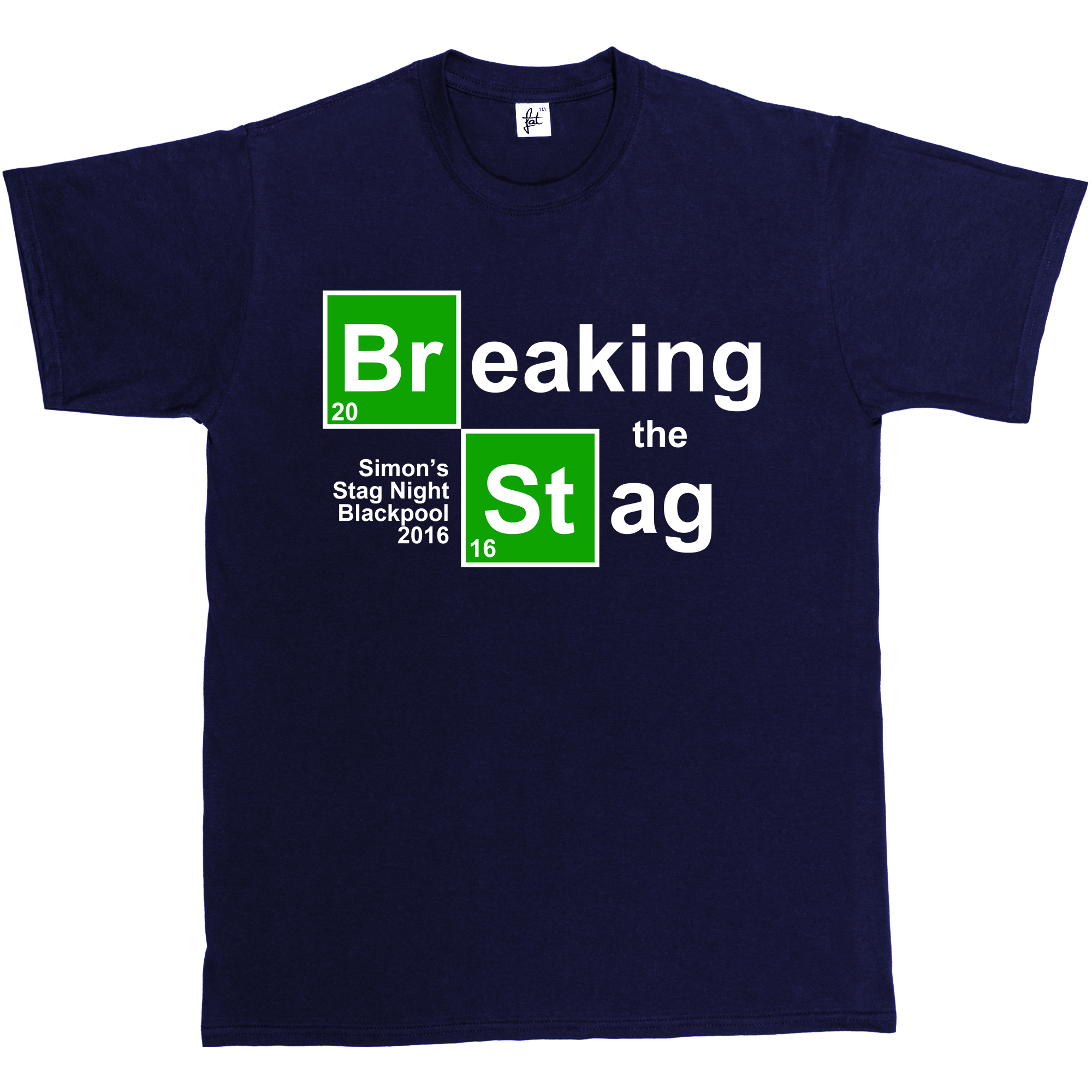 Breaking The Stag Personalised Stag Do Stag Night Mens T Shirt Custom 